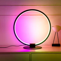 new remote control rgb dimming symphony table lamp living room bedroom bedside lamp led colorful color changing ambient light