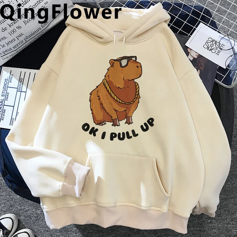 

Capybara hoodies male graphic Ulzzang 2022 male sweatshirts hoody Ulzzang printed