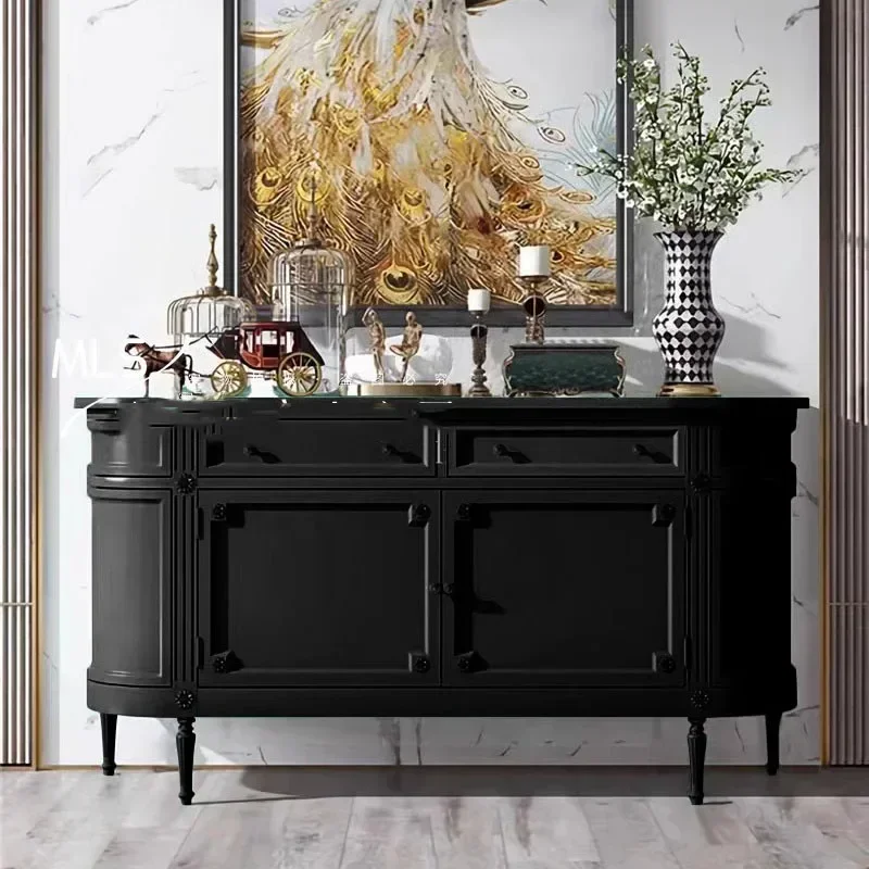 Шкаф для гостиной винтажные скандинавские зеленые Шкафы организации дома