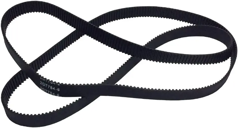 

2GT Rubber Timing Belt 752-2GT-9 L=752mm W=9mm 376 Teeth in Closed Loop for 3D Printer Pack of 2pcs