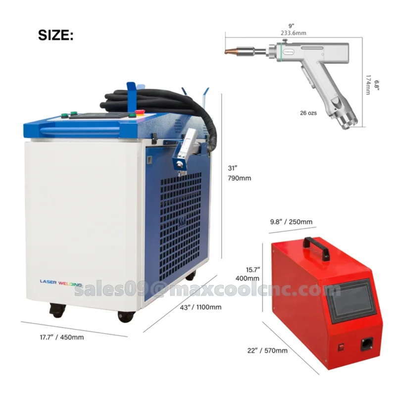 Ручной лазер RAYCUS/MAX 4 в 1 кВт-3 кВт