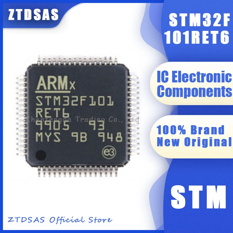 

5-100pcs New STM32F101RET6 STM32F101RE STM32F101 STM32F RET6 STM32 STM32 IC MCU Chip LQFP-64