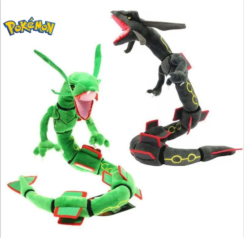 

Плюшевая кукла небесного дракона, мультяшный аниме Rayquaza, Покемон, мягкие игрушки, милая кукла дракона, подарок для детей на день рождения, 80 см