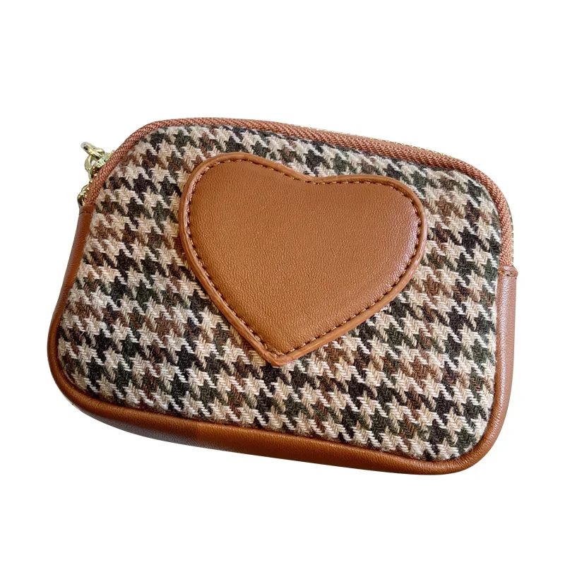 

2023 Fashion Women Leather Credit Card Holder Zipper Card Holder Short Card Wallet