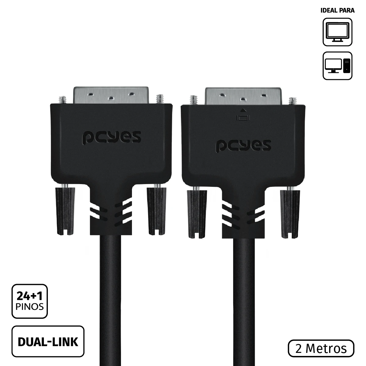 

CABLE DVI-D 24 + 1 FOR DVI-D 24 + 1 SINGLE-LINK 2 METERS-PDDL-2
