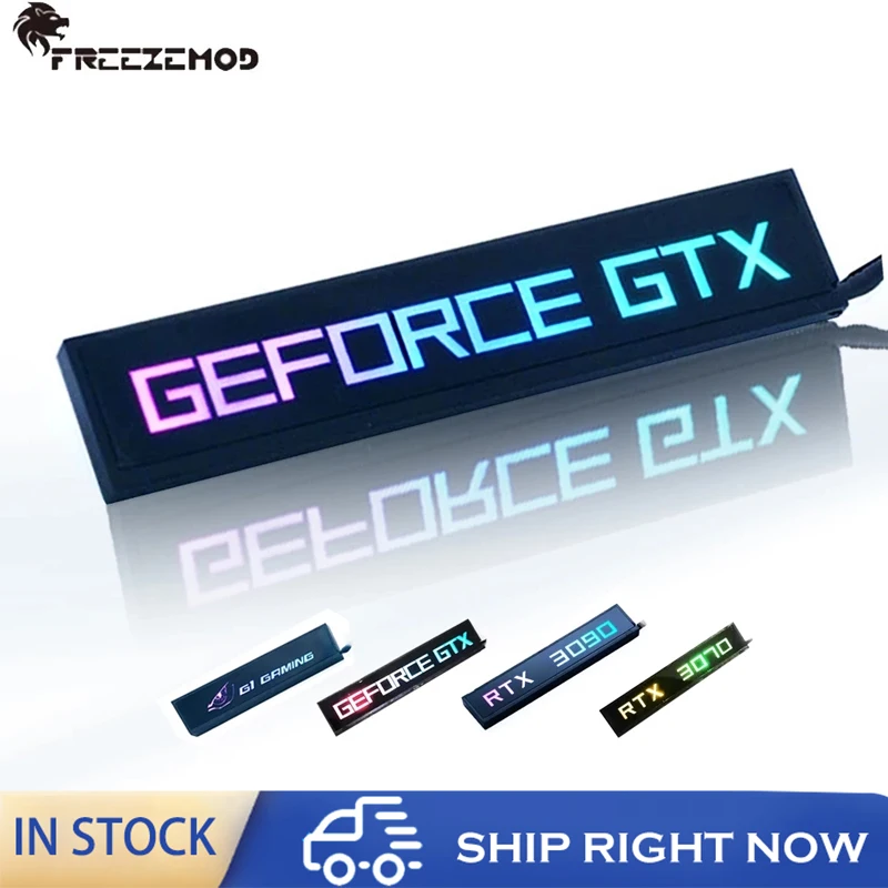 FREEZEMOD RGB GPU Side Panel 3090 3080 GTX ROG Video Card VGA Light Board Plate Faith Lamp for PC Cabinet Decoration AURA SYNC | Компьютеры