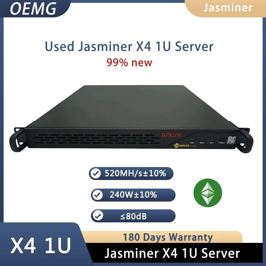 

Лидер продаж для Jasminer X4-1U 520 Mh/s ETCHASH ETH Crypto