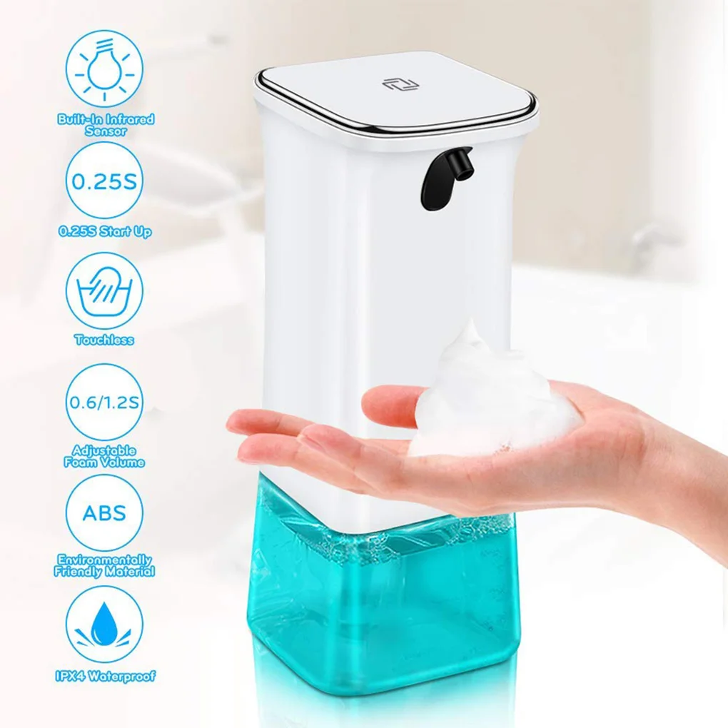 

RecabLeght Touchless Foam Soap Dispenser Bathroom Soap Dispenser Automatic Pump Electric Hand Sanitizer For Kitchen 280ML IPX4