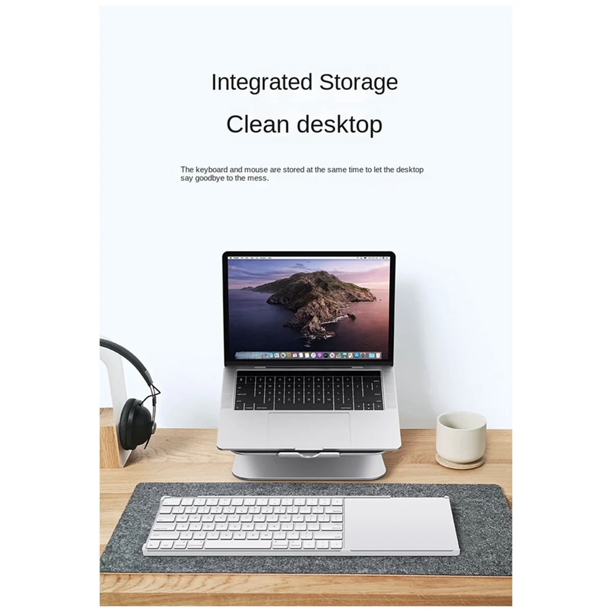 Фото Рамка-подставка Supernew Bestand 2-в-1 для Apple IMac Magic Keyboard Touch ID Magic Trackpad A1644 2449 A1535, базовая подставка-коробка №1