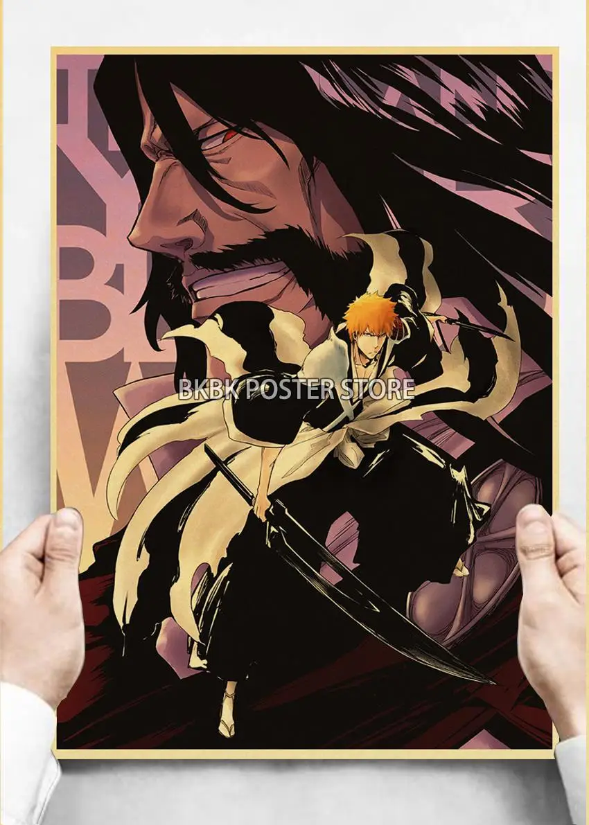 Плакат японского аниме отбеливатель тысяча лет кровавой войны кофейный мальчик