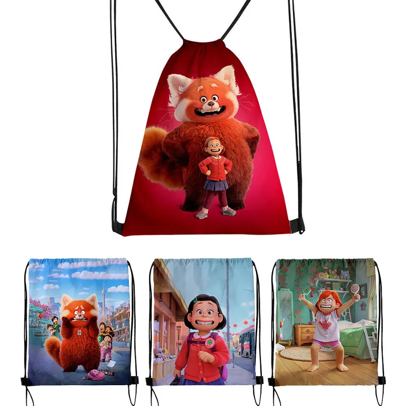 

Рюкзак из мультфильма «поворачивающийся красный» Disney Pixar, милый медведь, плюшевый медведь, аниме, периферийная Милая Красная панда, подарки ...