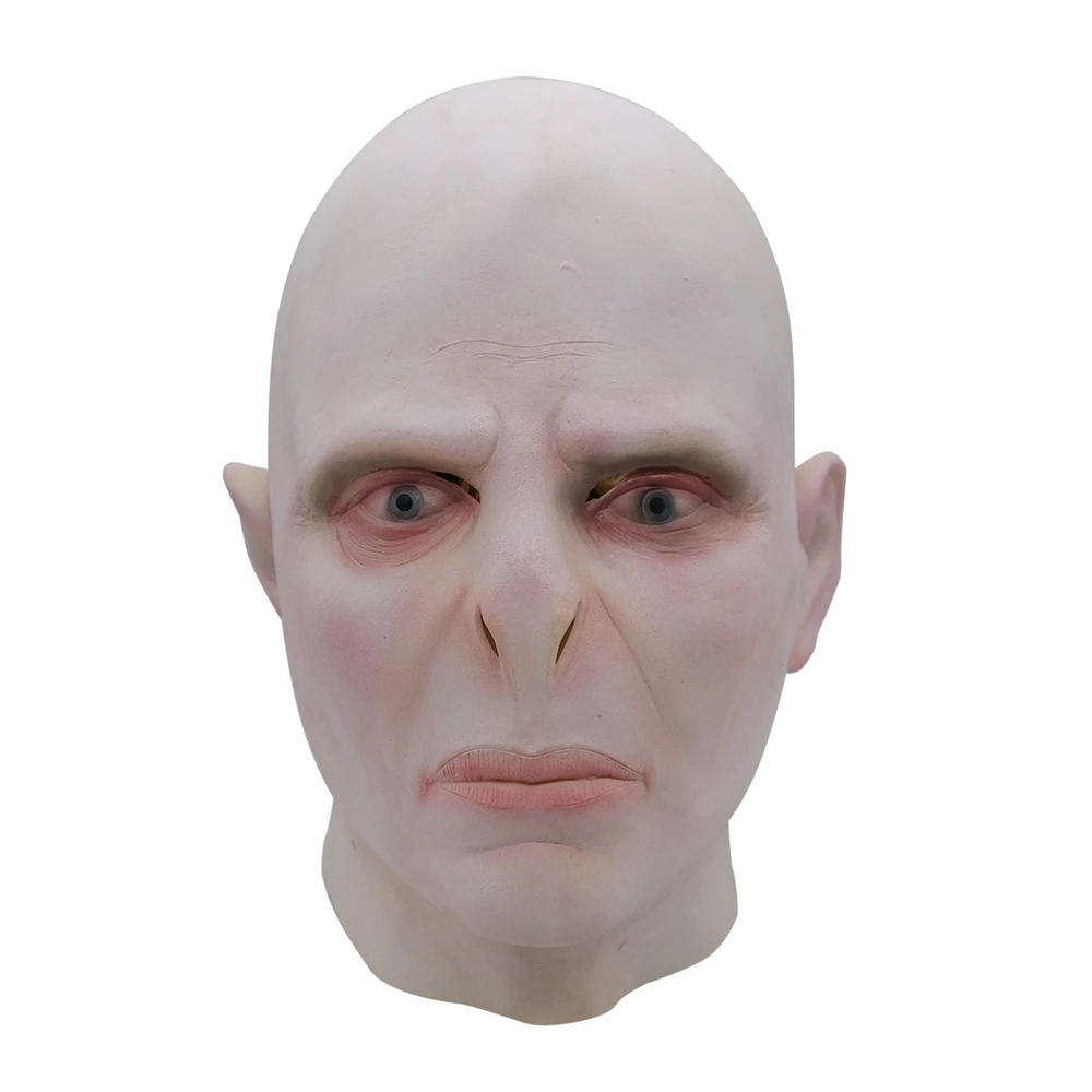 Фото Аниме Lord Voldemort Tom Marvolo Riddle You-Know-Who The Dark Lord Косплей Костюм Латексная Маска Хэллоуин Карнавальный Опора №1