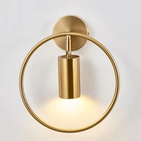 modern simple bedside wall lamp nordic round e27 nordic wall light fixture stair bedroom tv background spot light sconce