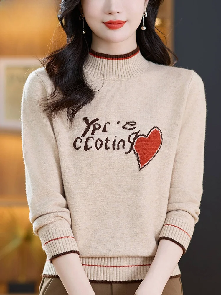 Hengyuanxiang овечий свитер женский новый осенне-зимний утолщенный жаккардовый