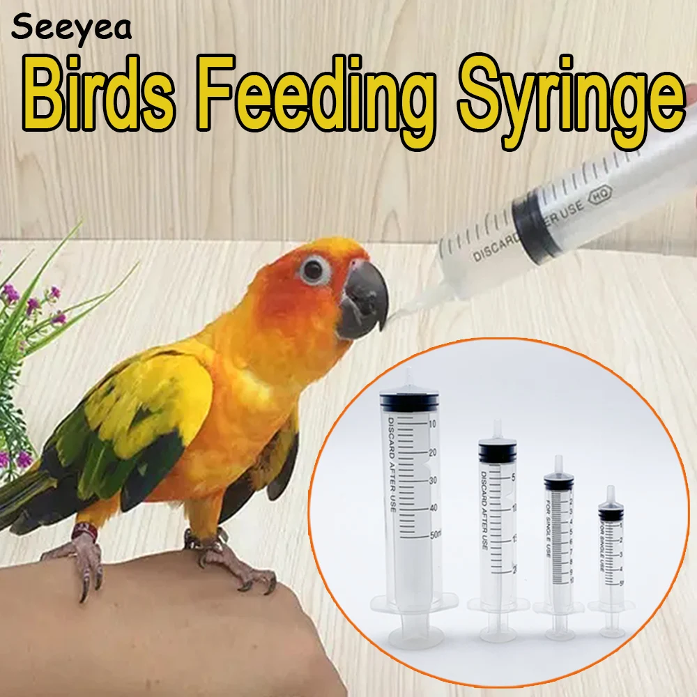 

Birds Feeding Syringe Parrot Manual Rearing Feeder Pigeon Small Pet Feeding Syringe Hose Gavage Tube Bird Needle Feeder Seeyea