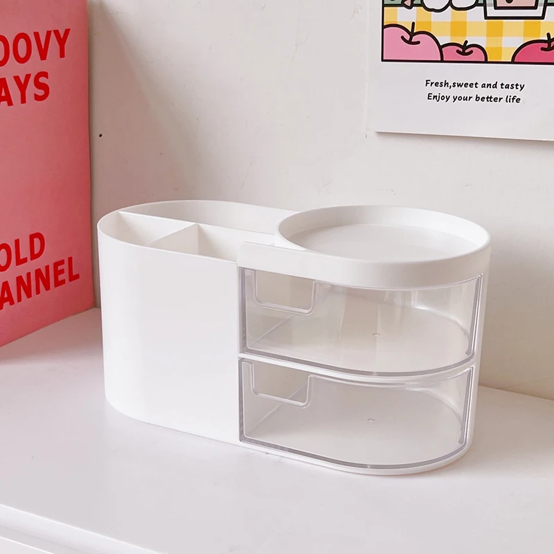 Милый Настольный стеллаж для хранения всякой всячины в Корейском стиле сетчатый