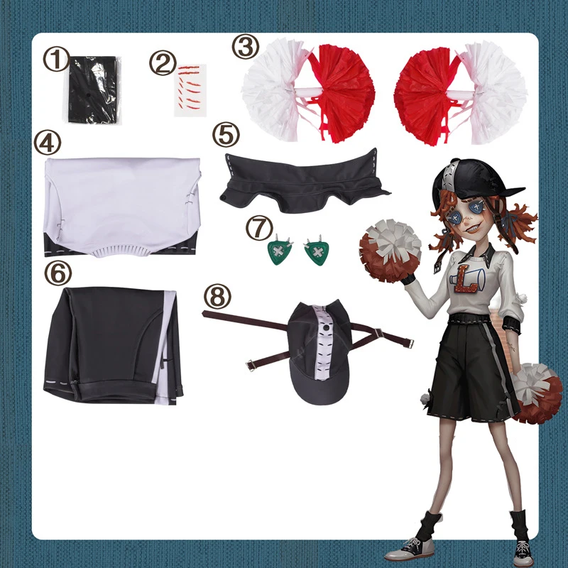 Костюм для косплея Болельщицы из игры идентичность V костюм IDV Лили барриер