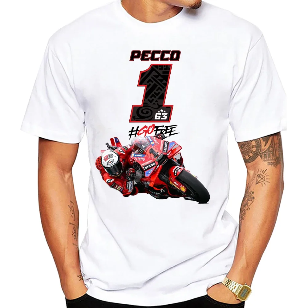63 3 звезды Франческо пекко Bagnaia GP Race Pecco 1 футболка для верховой езды хип-хоп