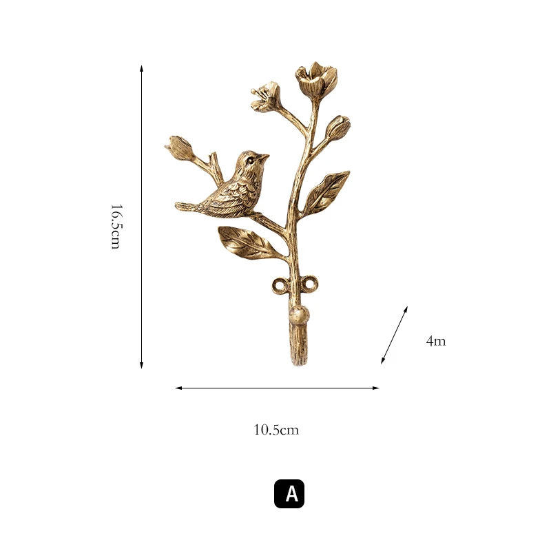 

Крючок для ключей из углеродистой стали, птичка