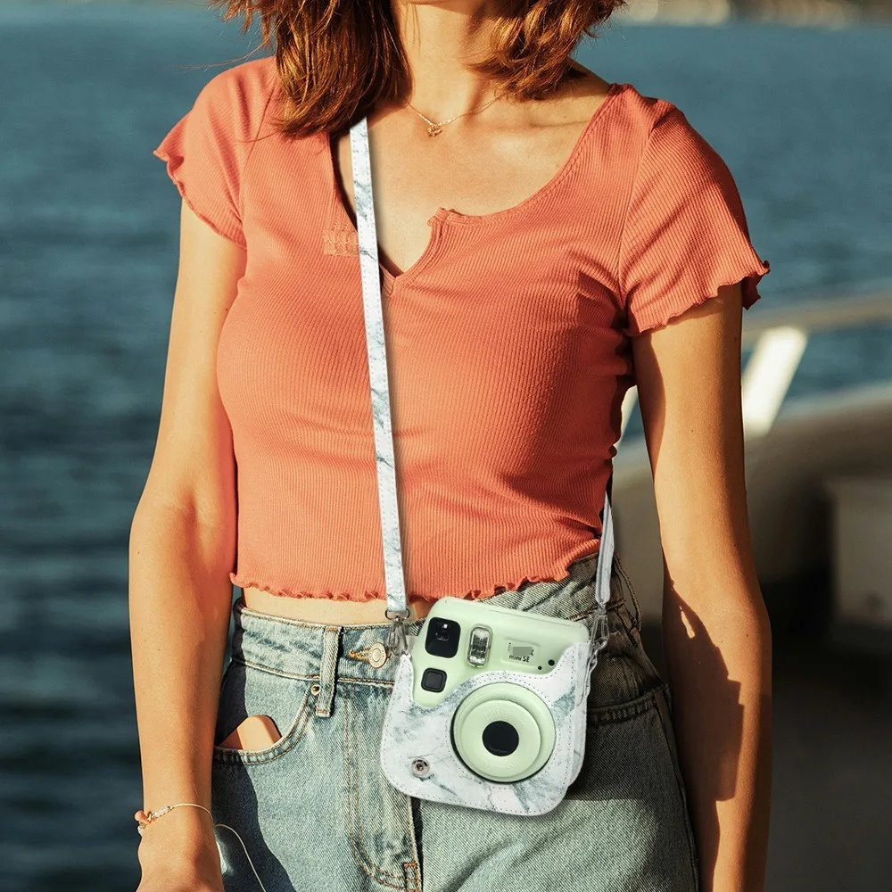 Портативный чехол из искусственной кожи для Instax Mini SE/7+ универсальная сумка