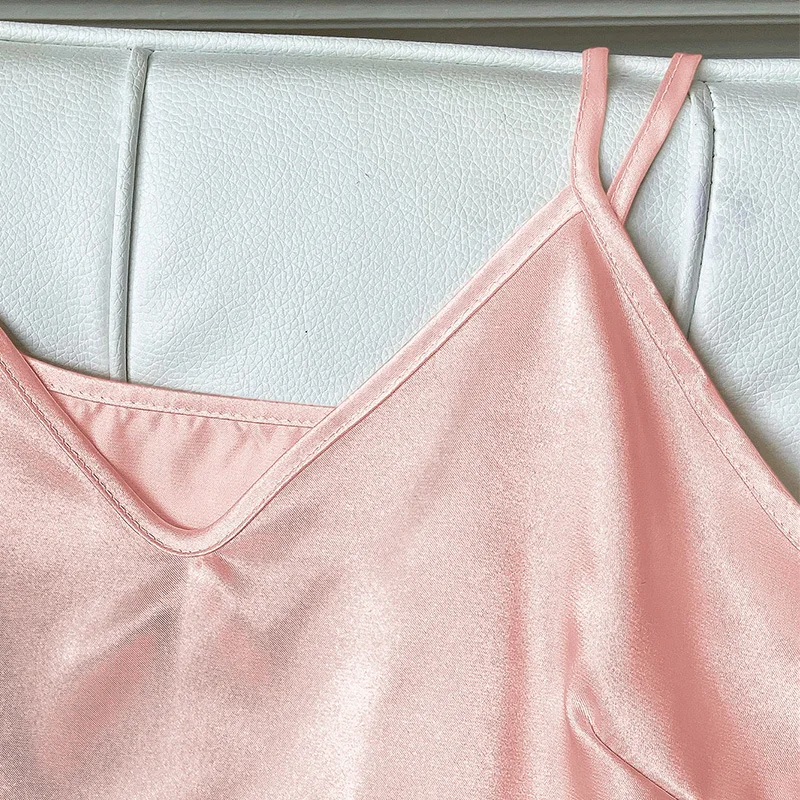 Pajamas Set Sling Tops with Shorts Three-piece Set Fashion Sexy Ladies Casual Women's Homewear Suits Sleepwear Women's Pajamas