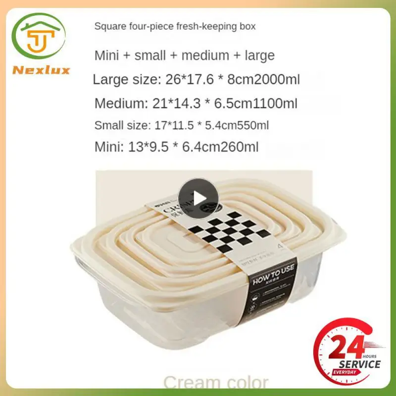 

Food Storage Box Exquisite And Simple Microwave And Refrigerate Fresh-keeping Storage Box Fresh-keeping Box Fruit Storage Box