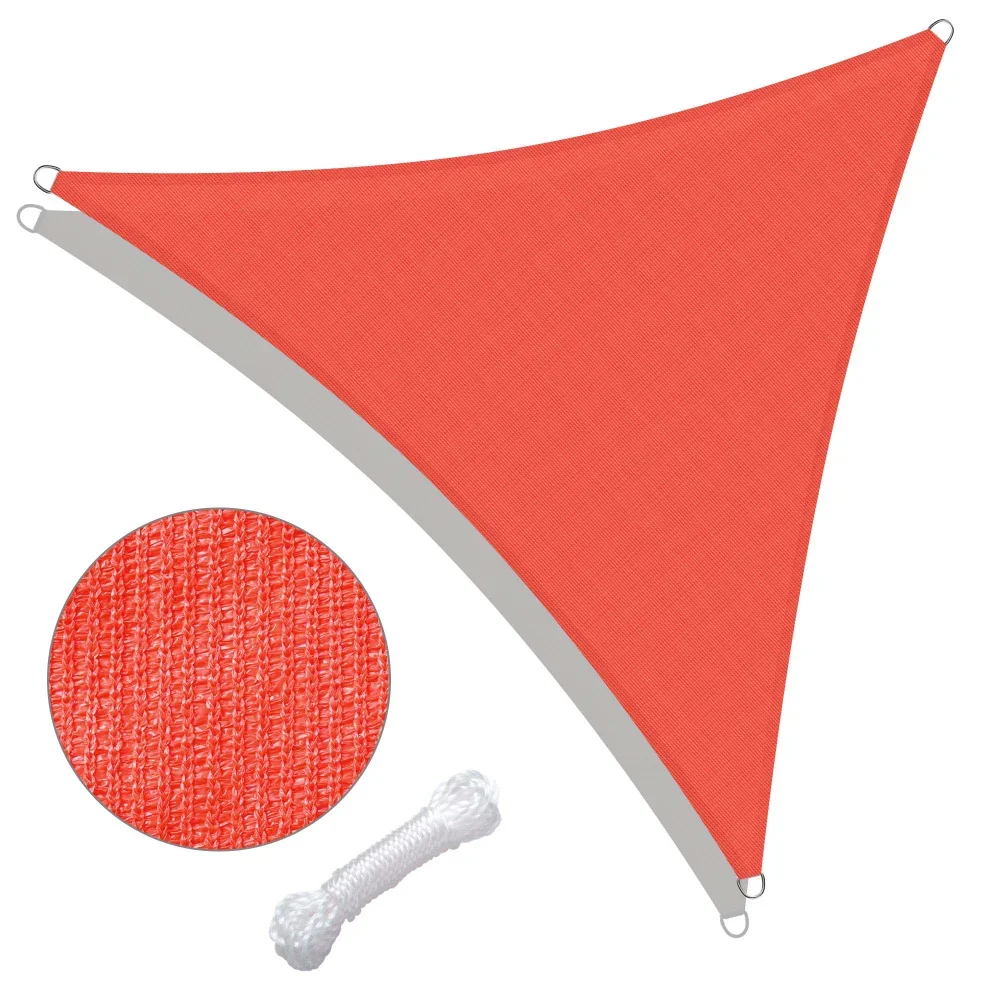 

5' x 5' x 5' Triangle Sun Shade Sail/ Watermalon Red