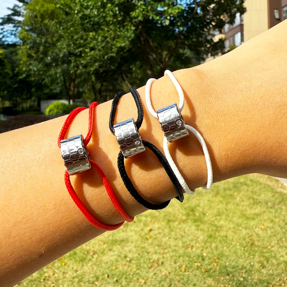 Легкий роскошный браслет из титановой стали пара шестиугольных сотовых полых