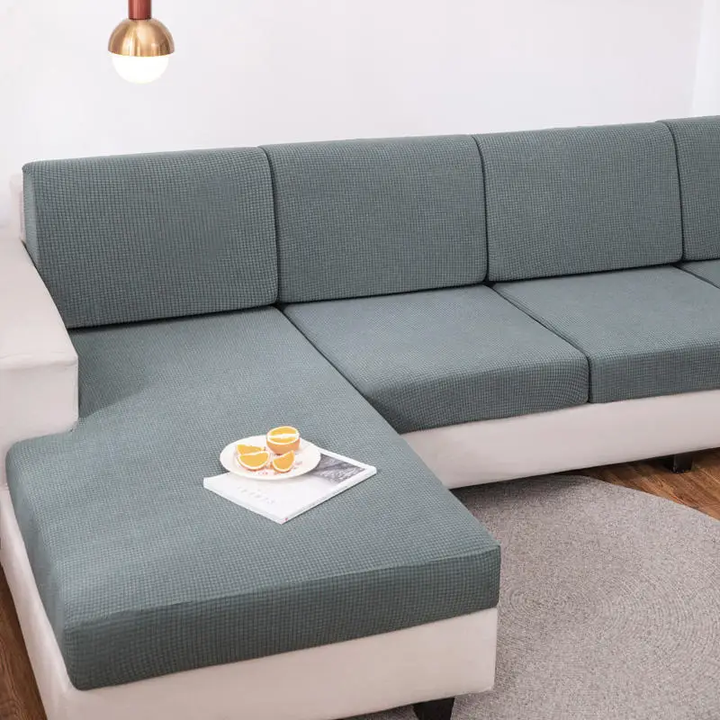 

Plus Size Cushion Cover Universal Sofa Cushion Elastic Thickened Waterproof Corn Velvet Sofa Cushion All-Cover