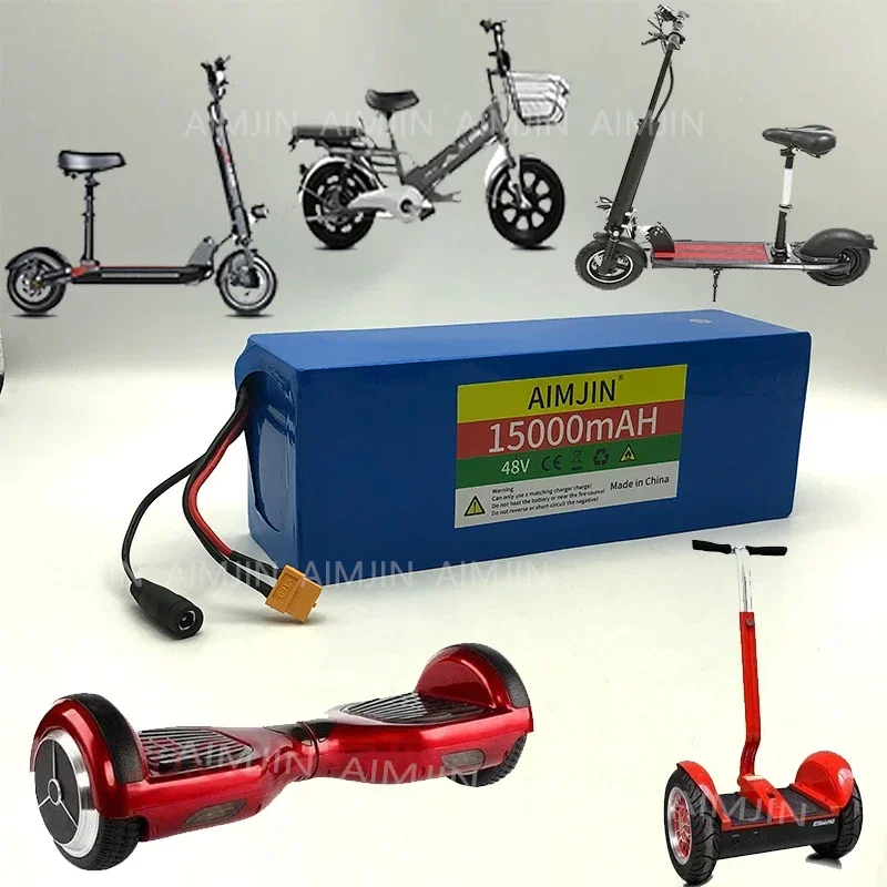 Новый литиевый аккумулятор 18650 13S4P 48V15Ah для электрического автомобиля велосипеда