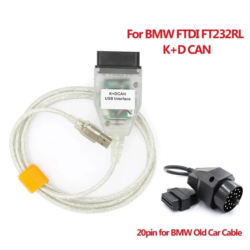 2020 новейший K + CAN диагностический кабель USB для FT232RL DCAN Интерфейс с переключателем