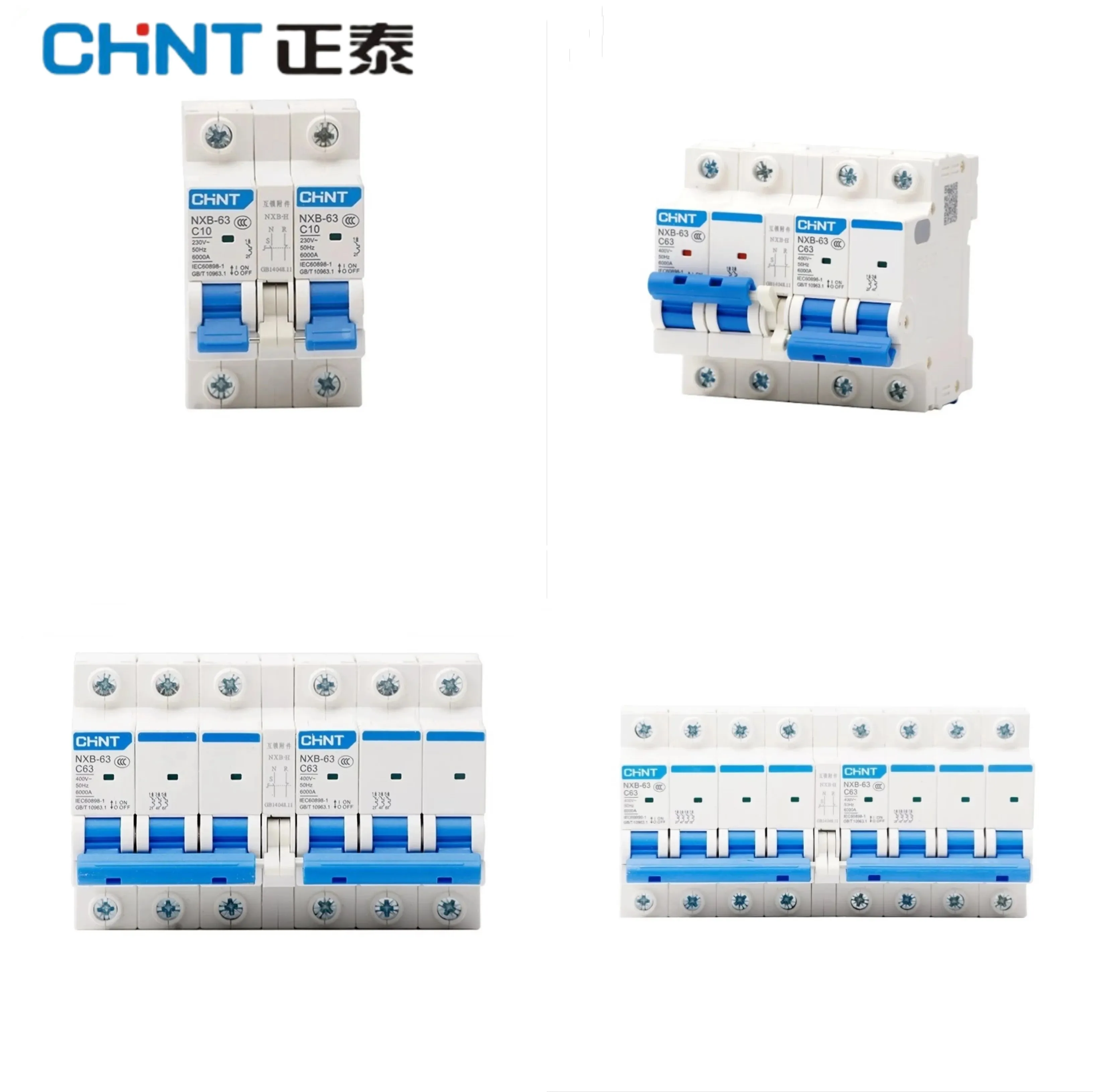 

CHINT NXB-63 Dual Power Supply Interlock Switch New DZ47 Interlock Conversion 2PC Type 63A City Power Switch