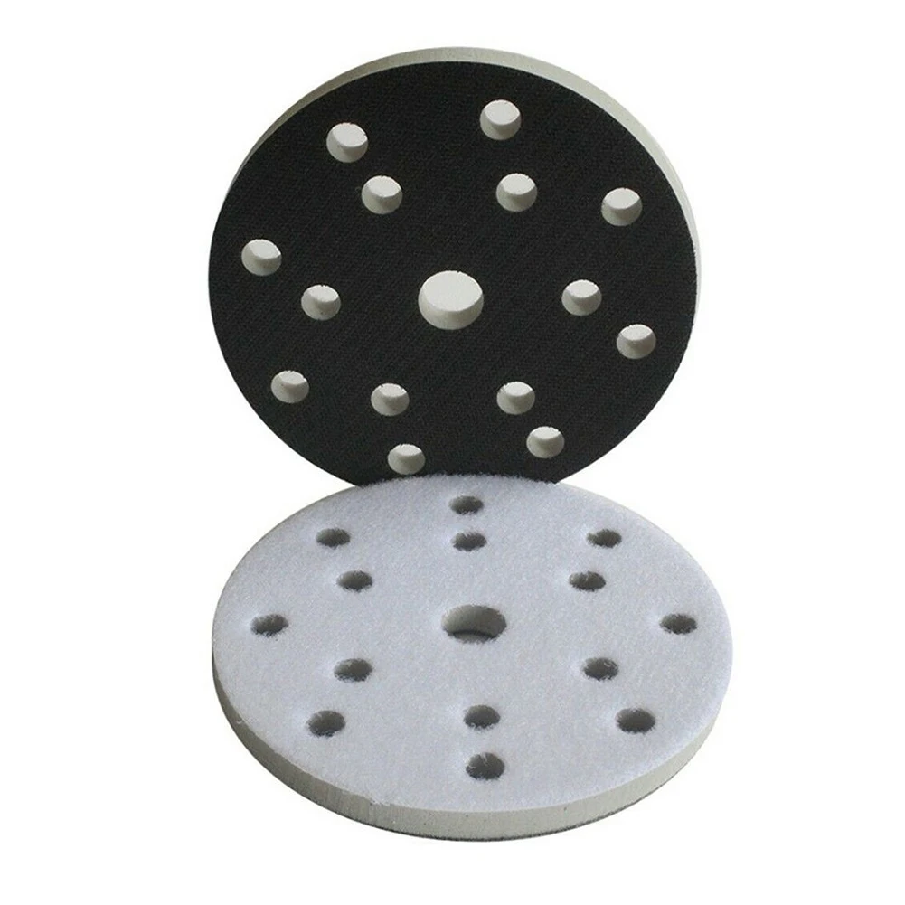 

6inch 15 Holes Sponge Interface Pad Hook Loop Sanding Disc Sander Backing Pad Tool Accessories Woodworking Tools Chainsaw