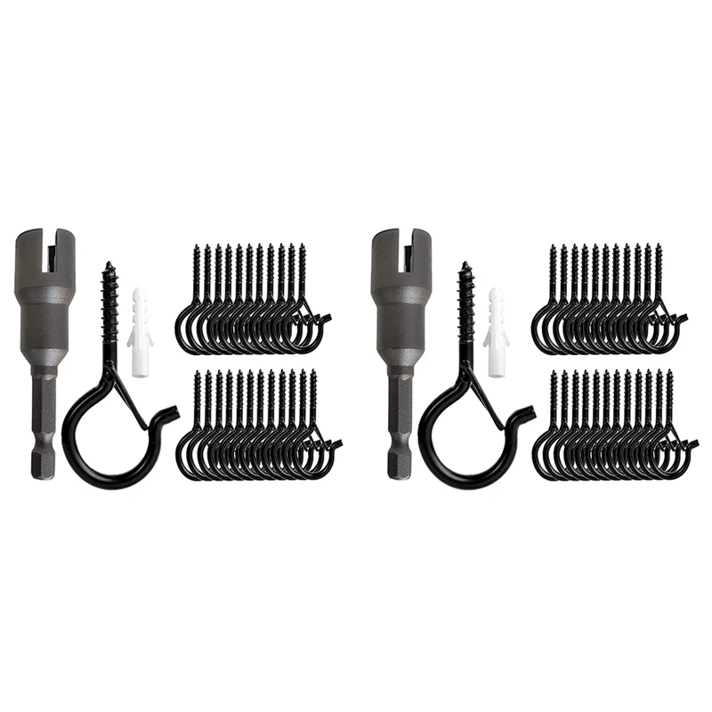 

JFBL Лидер продаж 50 шт. крючки для светильник Рождественская световая вешалка с безопасной пряжкой винтовые крючки для подвешивания гирлянды...