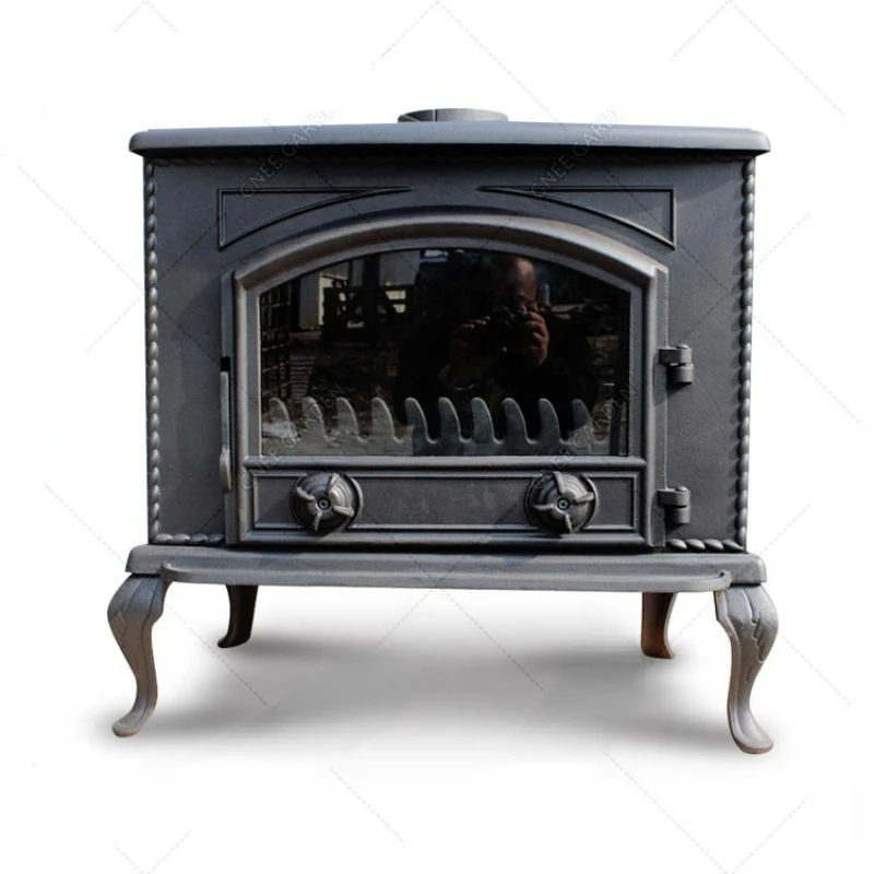 

Large Cast Iron Stoves Firewood Burning Heaters Unique Freestanding Fire Place Matt Paint Stove Indoor Wood Burning Fireplace