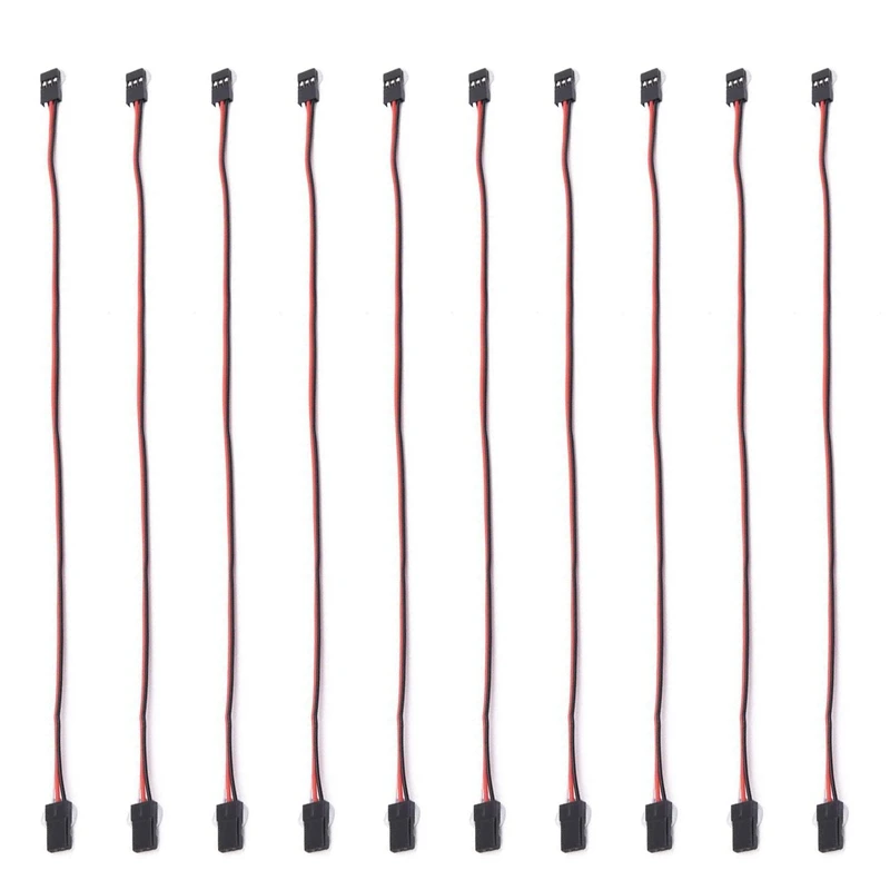 

10 Pieces of 300MM Suitable for RC JR FUTABA Male-To-Male Servo Extension Cable Anti-Jamming Flight Control Cable
