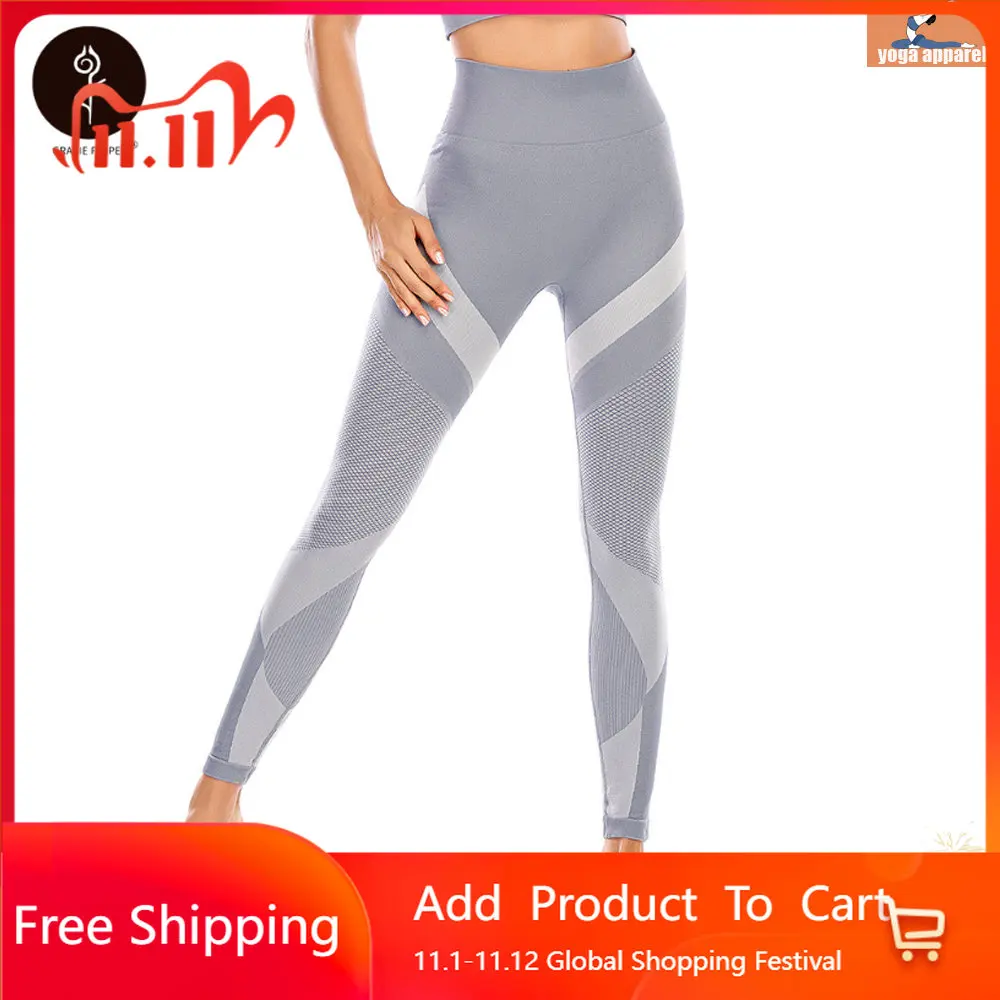 

Бесшовные облегающие штаны для йоги, спортивные штаны, спортивные штаны женщин, брюки женские, Модные дышащие спортивные штаны для бега, сек...