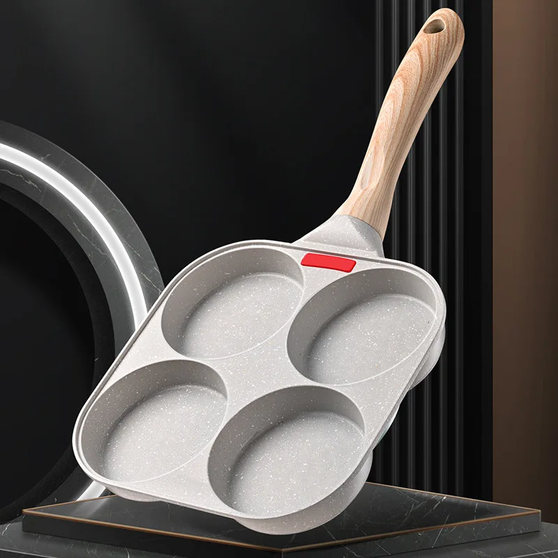 

Homemade frying pan, egg burger pan, mini non-stick pancake mold, fried egg artifact, four-hole frying pan breakfast