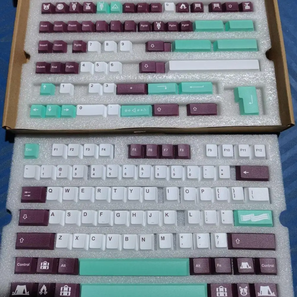 

140 Pbt Yuru Dye Sublimation Mechanical Board Highly Personalized Supplements For Gmk Caps 61/64/68/78/84/87 I0o1