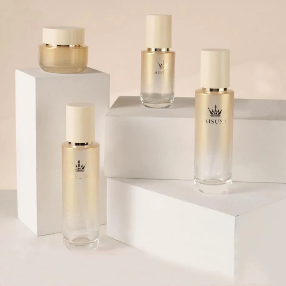 50 г Золотая стеклянная банка Оловянная фотолампа/увлажняющая маска для глаз