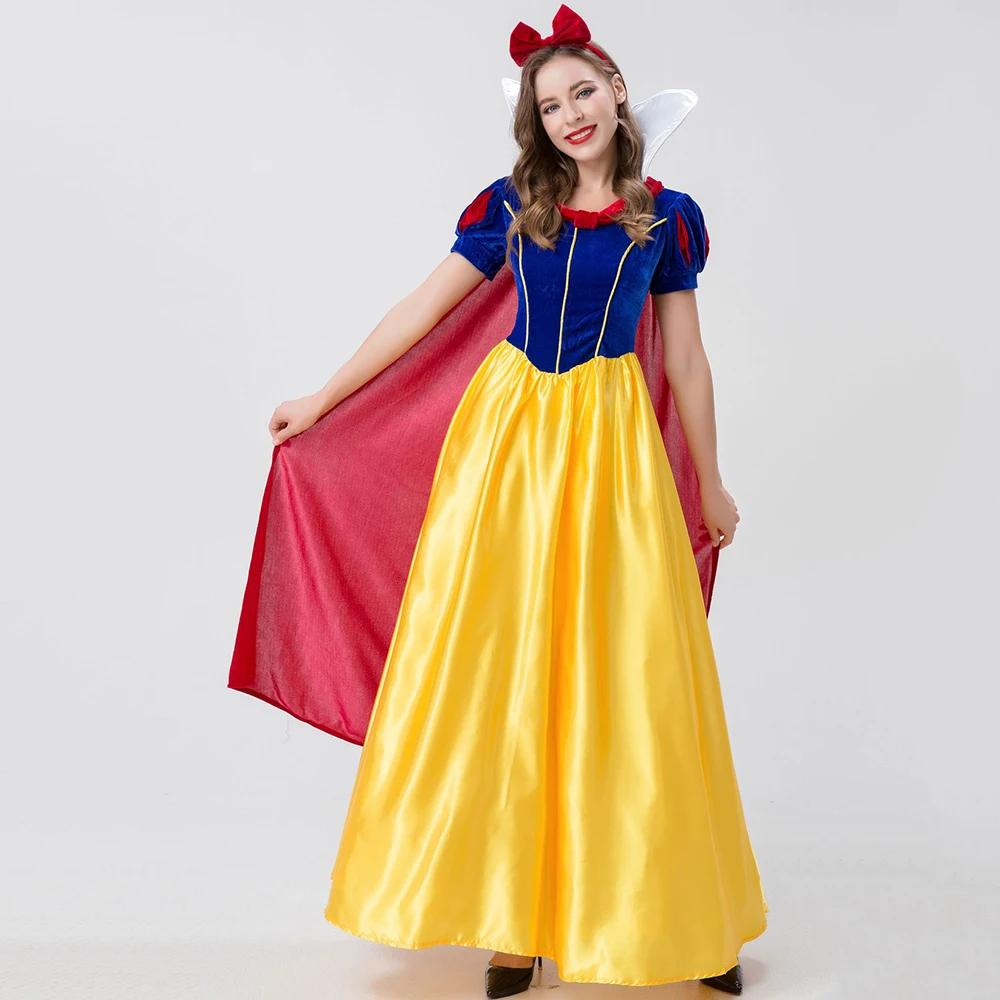 

Карнавал Хэллоуин Аниме Белоснежка костюм принцессы взрослые женщины Мультфильм Сказка королева косплей вечеринка маскарадное платье