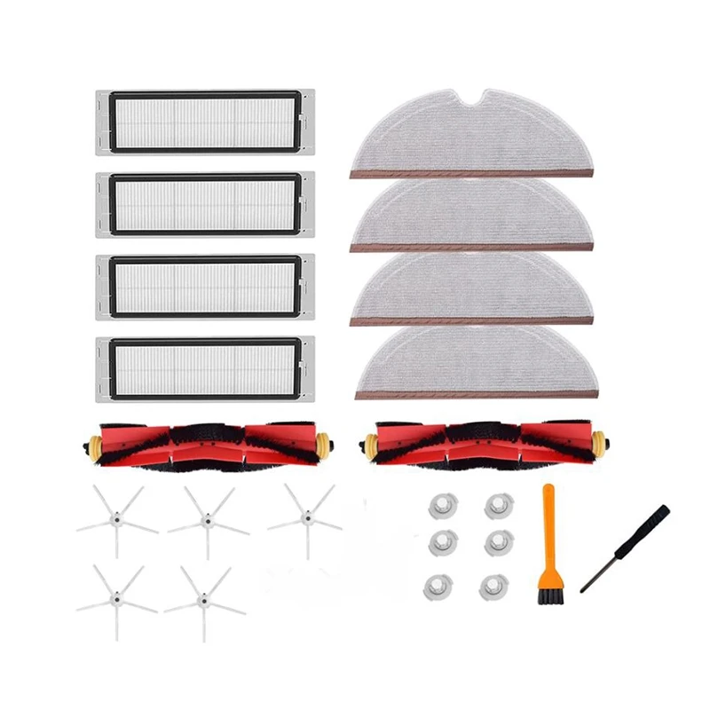 

Top Deals For Xiaomi Roborock S4 S5 S6 E4 E20 E25 E35 S50 Robotic Vacuum Cleaner,Main Brush,Side Brush,Hepa Filter,Mop Cloth,Etc