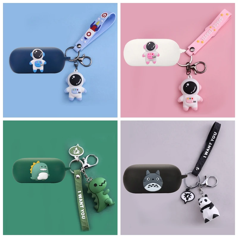 

Cartoon Astronaut Cases for Haylou W1 X1 Case Cute Animal Silicone Bluetooth Earphones Cover Case Fundas