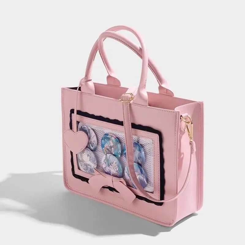 Сумка Ita новинка 2024 летняя Милая прозрачная милая через плечо с розовым дисплеем