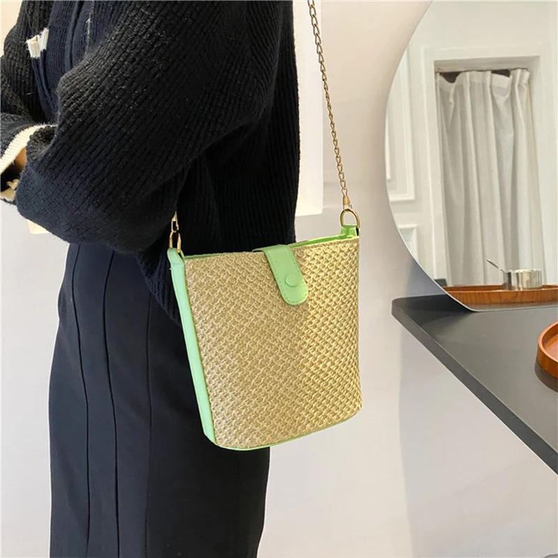 Новая модная маленькая универсальная плетеная Сумочка в западном стиле с