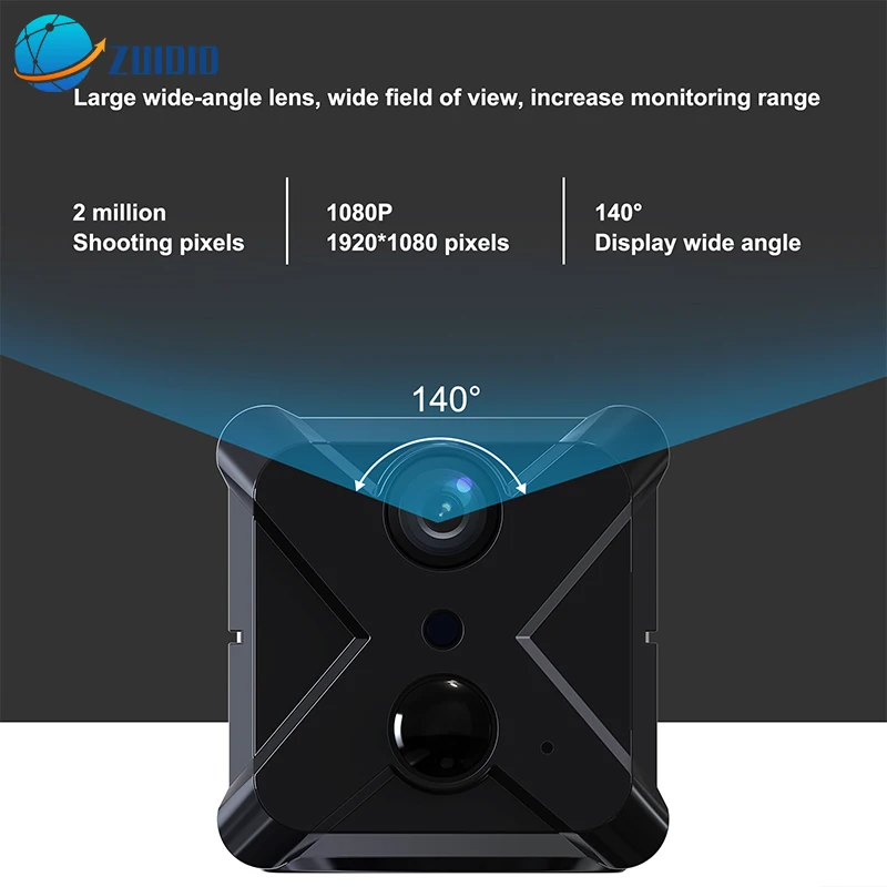 

X9 мини-камера HD 1080P Беспроводная мини Wi-Fi камера IP-камера ночного видения широкоугольная видеокамера 140 ° обзор видеокамеры безопасности