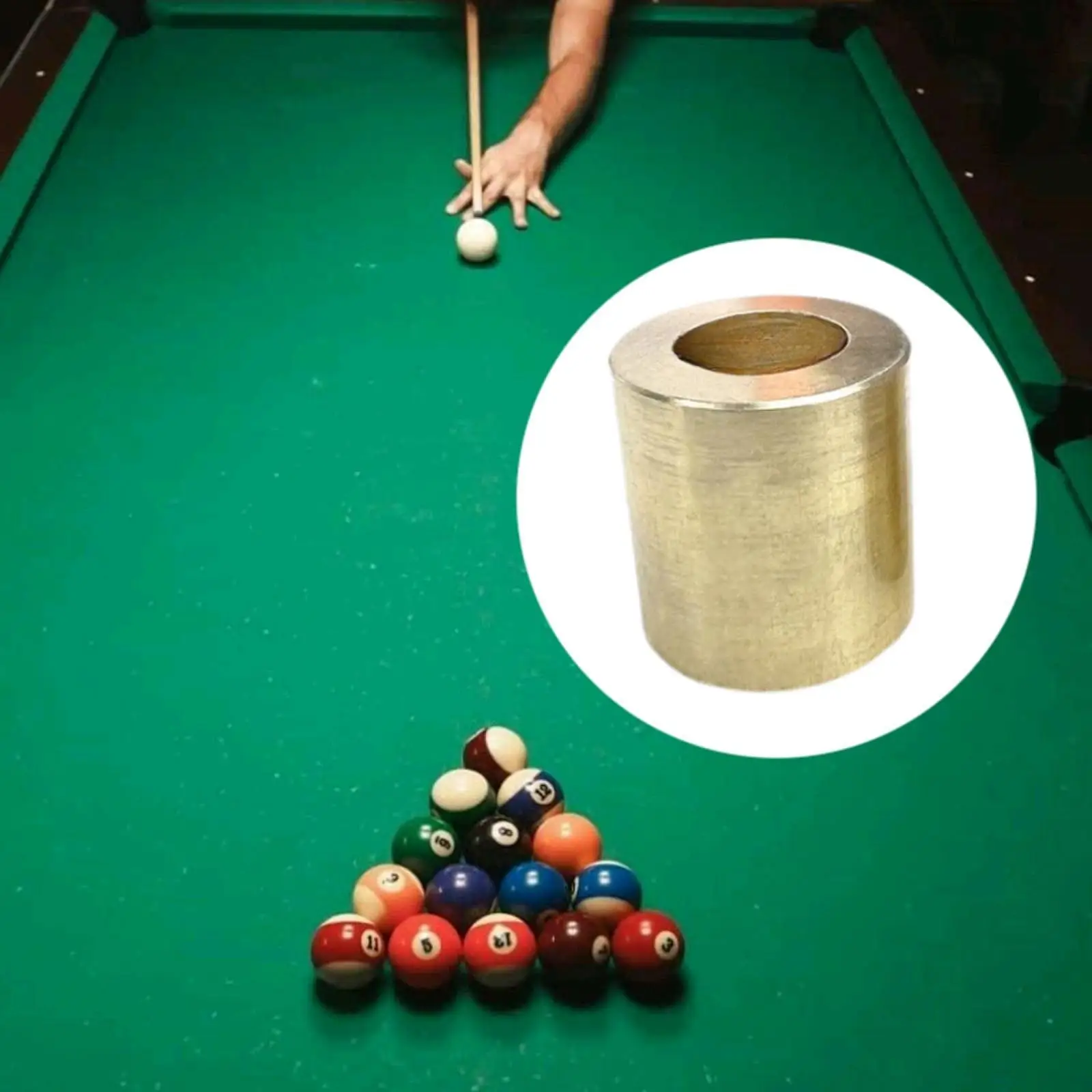 Billiard Cue Stick Ferrule Pool Metal Easy to Apply Tip