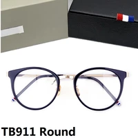 new york thom brand design retro round glasses frame men women circle eyeglasses prescription lens optical eyewear oculos tb911
