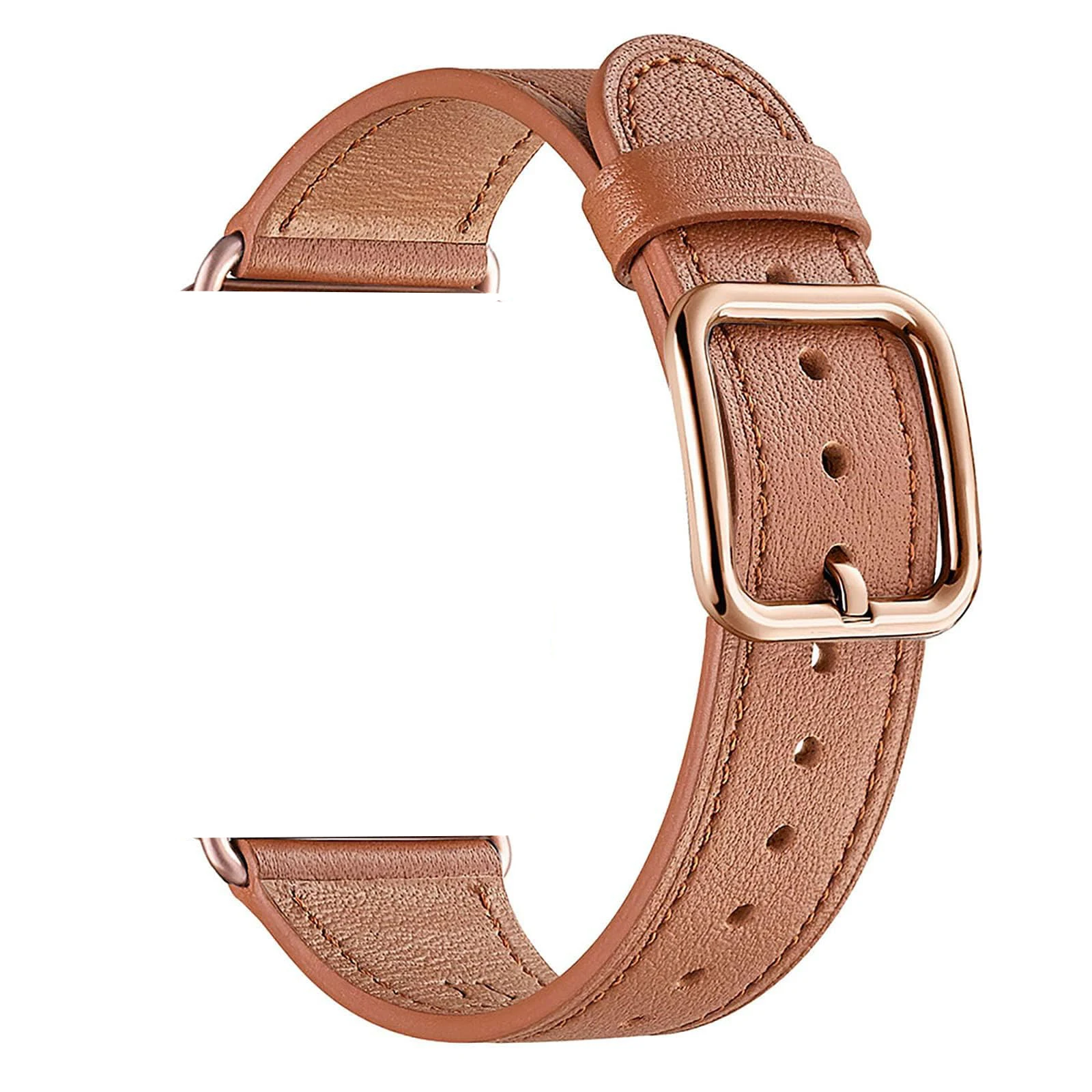 Ремешок сменный кожаный для Apple Watch Series 9 8 7 6 5 4 3 2 1 Ultra SE