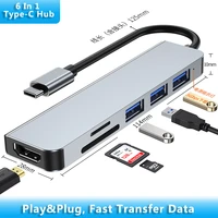 multi ports docking station hub type c to 4k hdmi sd tf card reader 87w pd charging adapter for huawei samsung macbook laptop